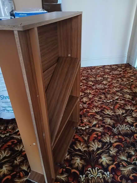 Photo of free a brown particle board (perhaps mdf) book / display case (Prime Ministers MK41) #3