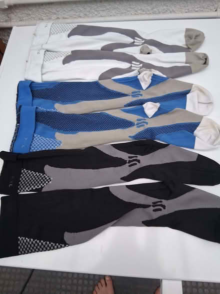 Photo of free 3 pairs of long compression socks (Bernards Heath AL1) #1