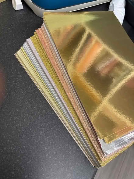 Photo of free A4 card mostly glitter (Fyfield OX13) #3