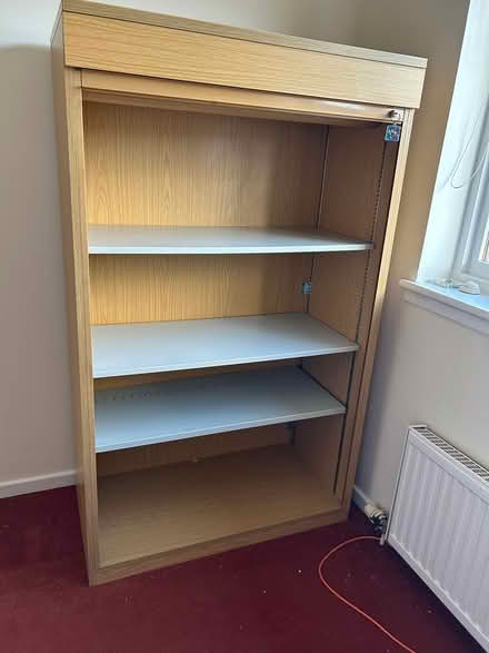 Photo of free Wooden roller door cabinet (Glasgow G53) #3