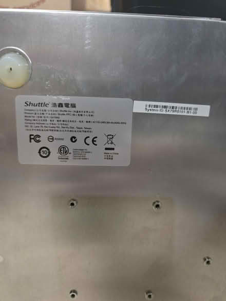 Photo of free Shuttle barebone PC (9th line&hoover park dr.) #3
