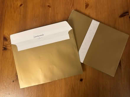 Photo of free A5 Gold Envelopes (Derwent Road, LA1) #1