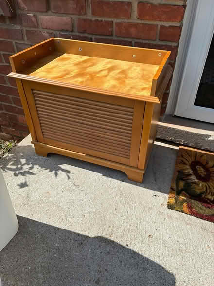 Photo of free Cute wood storage and trash cans (48073) #2