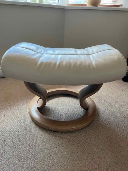 Photo of free Faux leather footstool (Ely CB7) #1