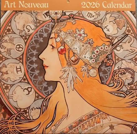Photo of free Art Nouveau 2026 Calendar (Claverton BA2) #1
