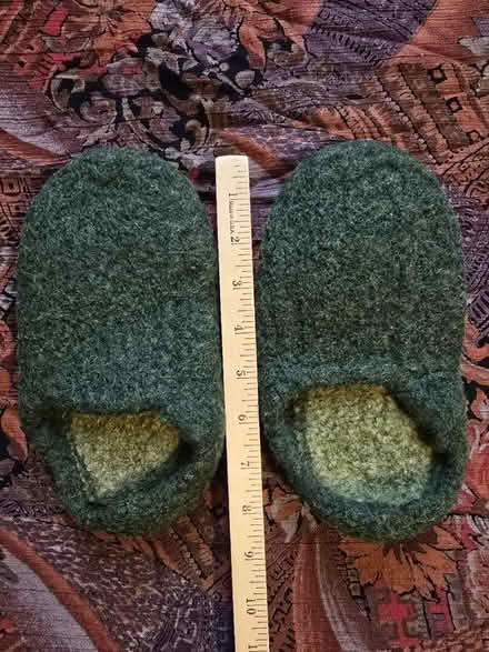 Photo of free Small Green Wool Slippers (West 7th) #2