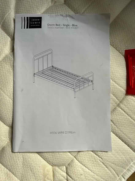 Photo of free John Lewis Bed frame single (islington N1) #1