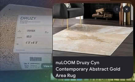 Photo of free Used Abstract Gold Area Rug (Fair Lawn, NJ) #3