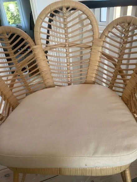 Photo of free Pair of Dunelm wicker chairs (Silverhill TN37) #2