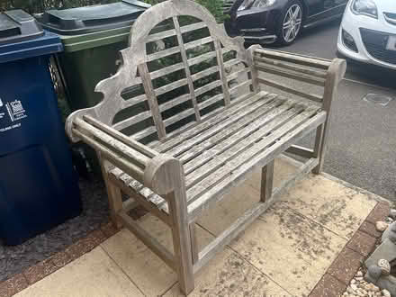 Photo of free Teak bench (Oxford OX2) #1