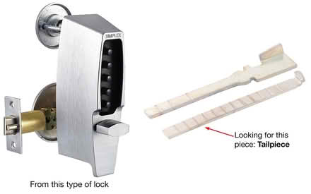 Photo of Unican/Simplex keyless lock (11230, Midwood) #1