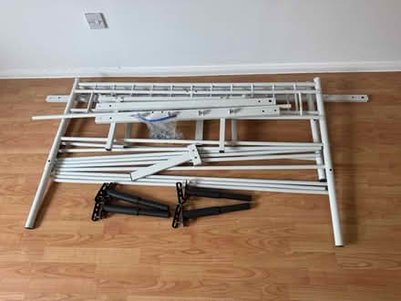 Photo of free Solid metal double bed (N17 9DQ) #1