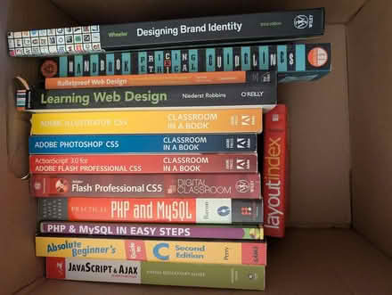 Photo of free Web Code & Graphic Design Books (Teele Square) #1