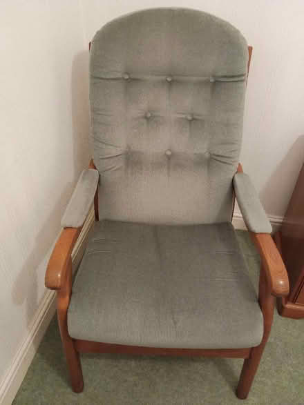 Photo of free Green upright chair (Parson's Heath CO4) #1
