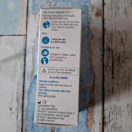 Photo of free Eye drops Thealoz Duo New (CB4 3) #3