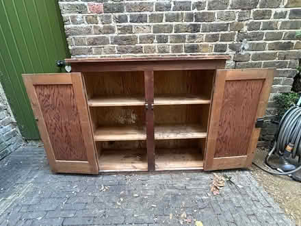 Photo of free Victorian pine narrow cupboard (Tooting Bec/Balham SW17) #2