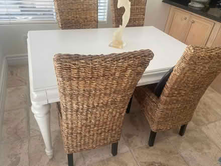 Photo of free White dining table and chairs (Laguna Niguel) #2