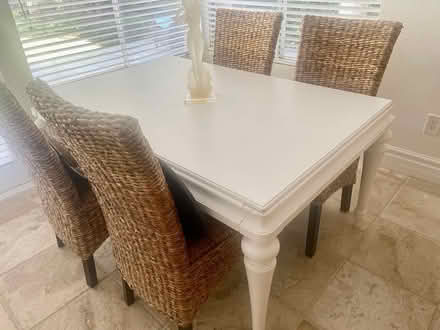 Photo of free White dining table and chairs (Laguna Niguel) #1