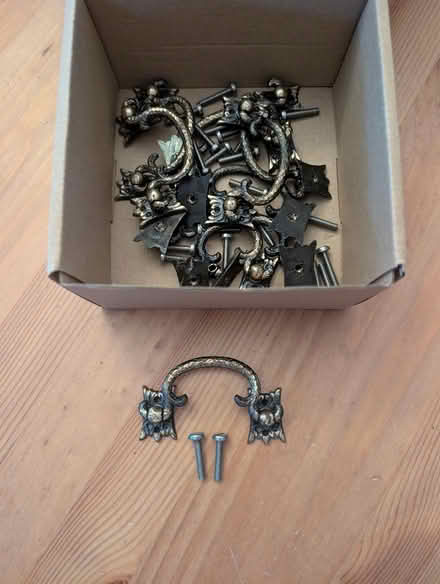 Photo of free Novelty drawer pulls 2.25" holes (Teele Square) #1