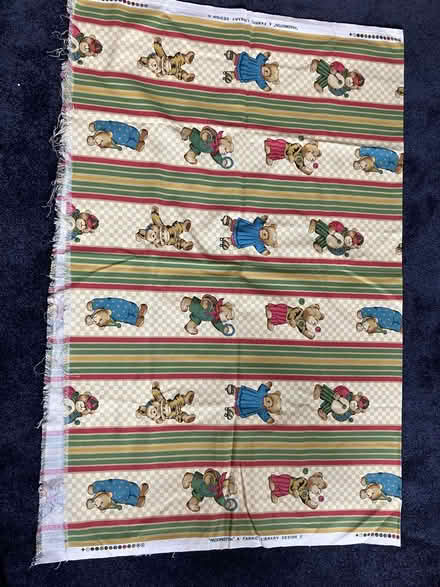 Photo of free Teddybear upholstery fabric, cotton (Wanstead IG4) #1