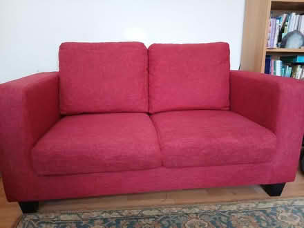 Photo of free Red Sofa (Woodseats S8) #4