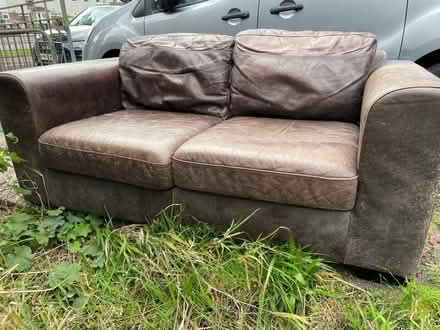 Photo of free Three seater leather sofa (Fairwater CF5) #1