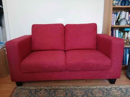 Photo of free Red Sofa (Woodseats S8) #1