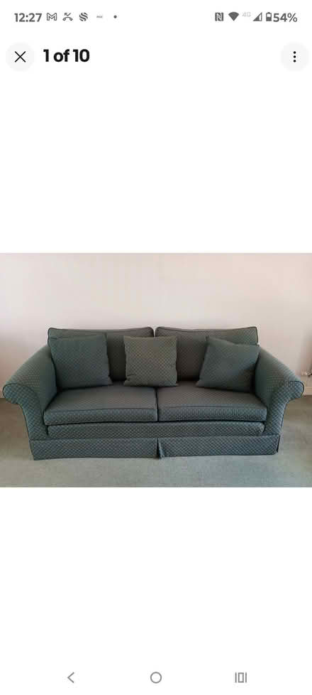 Photo of free Green sofa (Parson's Heath CO4) #1
