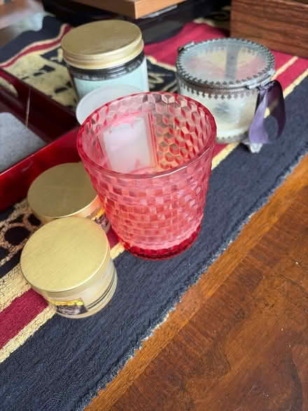 Photo of free Old candles in holders (Cupertino by De Anza College) #1