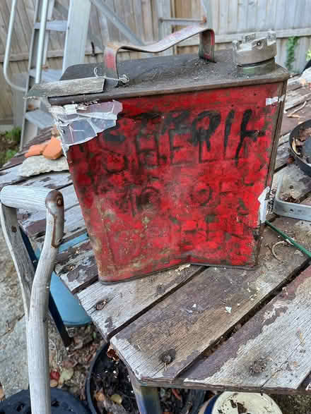 Photo of free Vintage Shell Petrol can (Denvilles PO9) #1