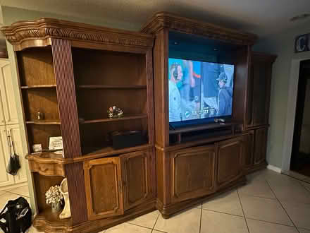 Photo of free Large entertainment center (Weston) #2
