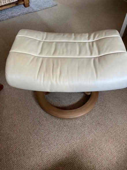 Photo of free Faux leather footstool (Ely CB7) #2