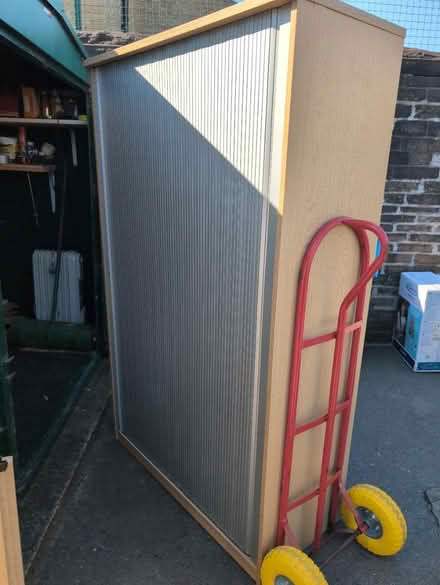 Photo of free Tall cupboard with sliding door (Girlington BD9) #2