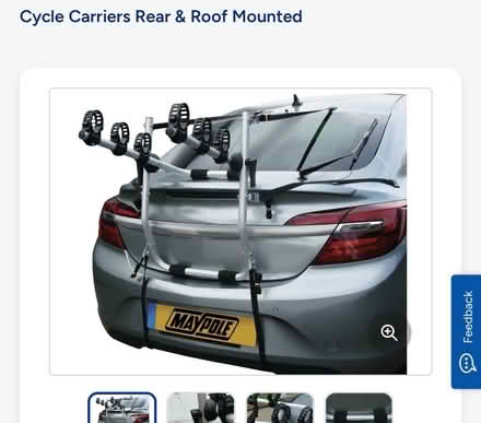 Photo of bike rack rear mounted (Hitchin SG4) #1