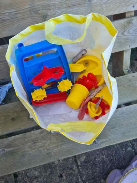 Photo of free Sandpit, toys, trampoline, slide (Central Lewes BN7) #3