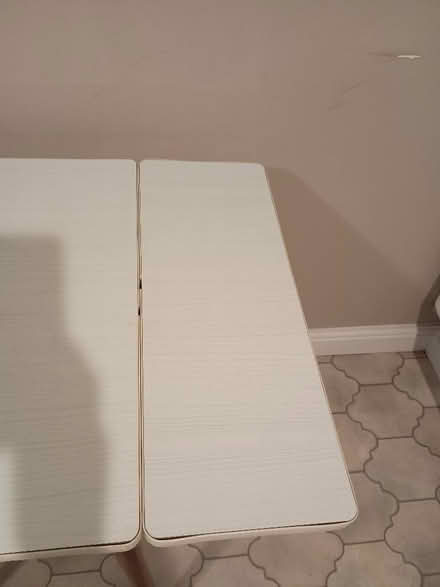 Photo of free Small white laminated table (Parson's Heath CO4) #4