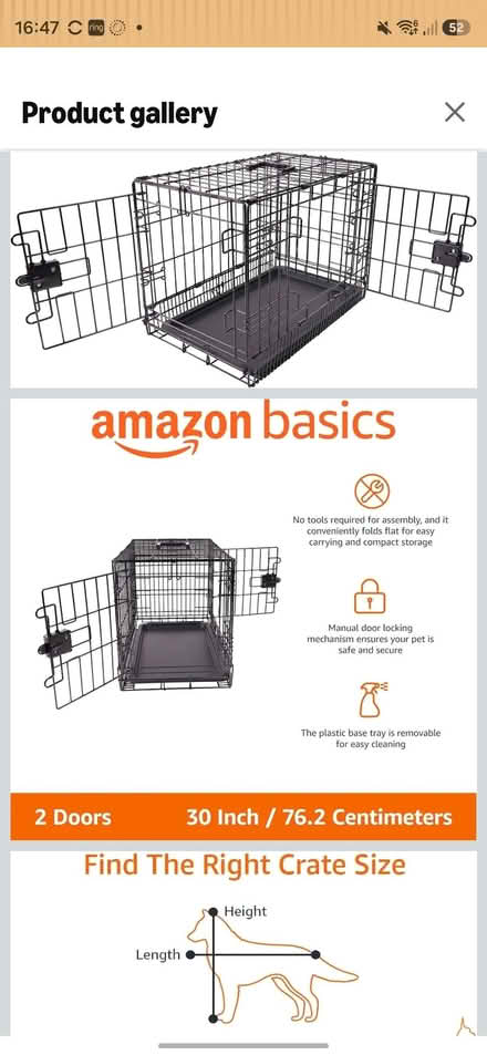 Photo of free Dog crate (Barkingside IG6) #1