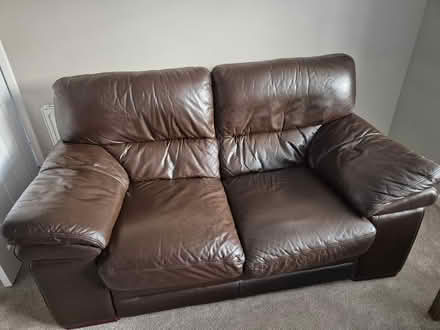 Photo of free Leather sofa (Wall heath DY6) #1