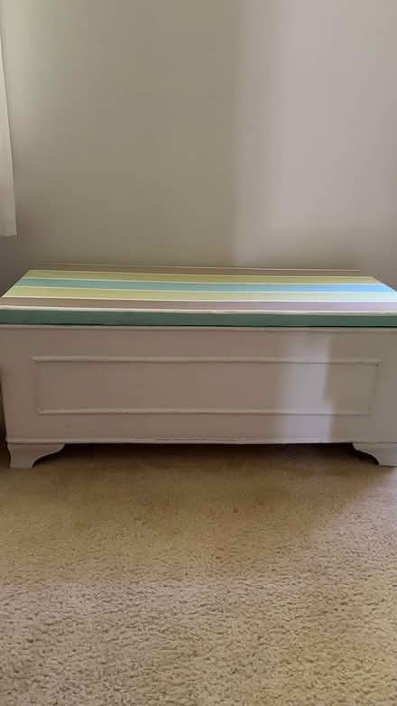 Photo of free Wicker/wood chest (Hooksett) #1