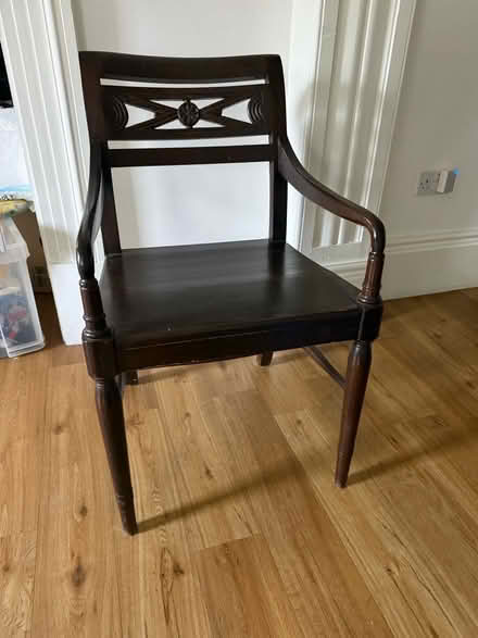 Photo of free Sturdy wide chair (Crookes S10) #1