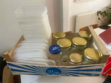 Photo of free Jam jars and plastic boxes (Deptford/Greenwich SE8) #1