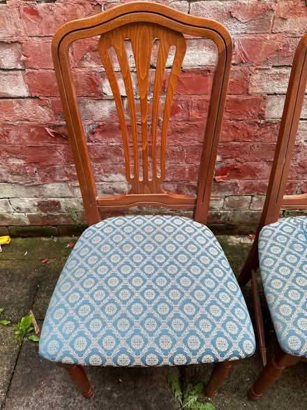 Photo of free Four dining chairs (two have worn cushions) (Chorley PR6) #4