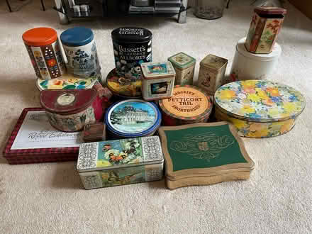 Photo of free Vintage tins (Stalmine FY6) #1