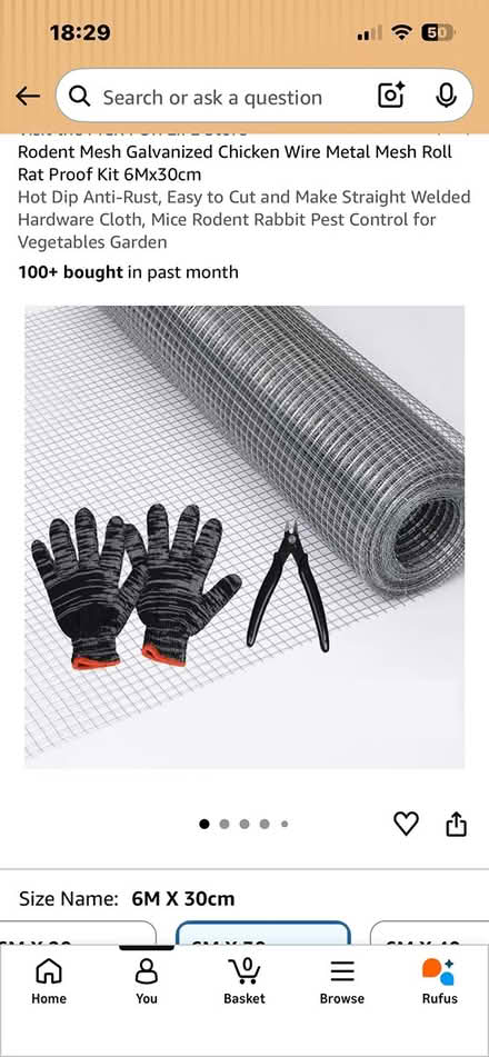 Photo of free Fine mesh chicken wire (Billericay) #1