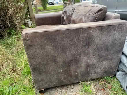 Photo of free Three seater leather sofa (Fairwater CF5) #2