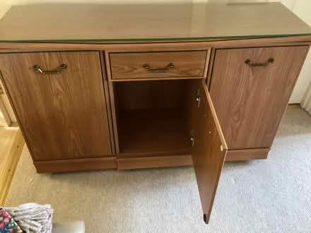Photo of free Teak effect cupboard (Bearwood BH11) #2