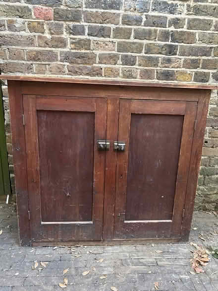 Photo of free Victorian pine narrow cupboard (Tooting Bec/Balham SW17) #1