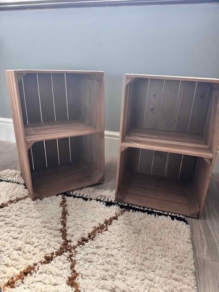 Photo of free Two Apple crate bedside tables (Witham CM8) #1