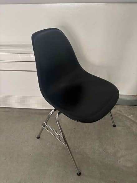 Photo of free Black office chair chrome legs (De Beauvoir N1) #1