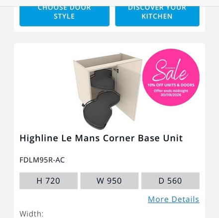 Photo of free Left hand corner kitchen unit (Patcham - BN1) #1